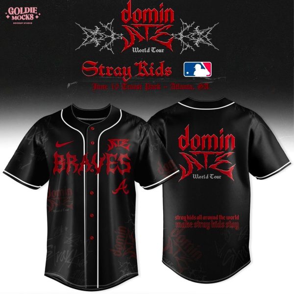 New Atlanta Braves x Stray Kids Dominate World Tour 2025 All Team Jersey