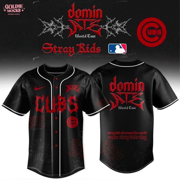 New Chicago Cubs x Stray Kids Dominate World Tour 2025 All Team Jersey