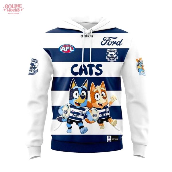 New Geelong Cats x Bluey and Bingo Hoodie