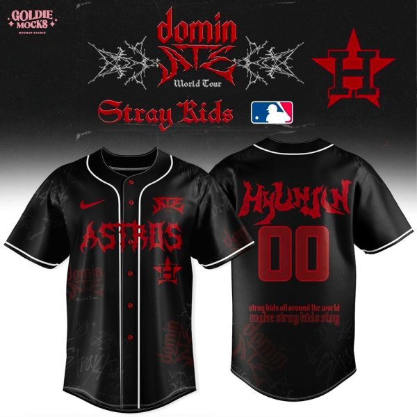 New Houston Astros x Stray Kids Dominate World Tour 2025 All Team Jersey