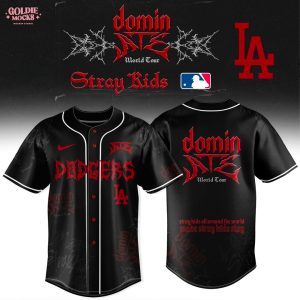 New Los Angeles Dodgers x Stray Kids Dominate World Tour 2025 All Team Jersey