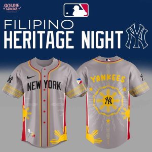 New New York Yankees Filipino Heritage Night 2025 For Fans Jersey