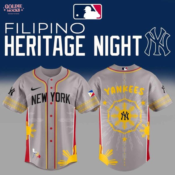 New New York Yankees Filipino Heritage Night 2025 For Fans Jersey