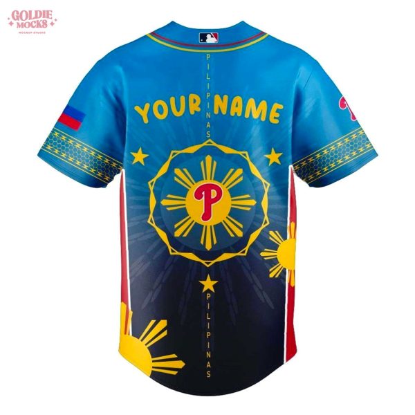 New Philadelphia Phillies Filipino Heritage Night 2025 Special Gradient Custom Jersey