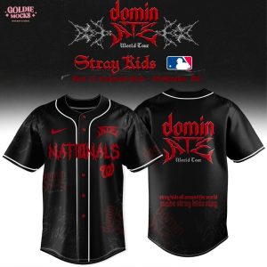 New Washington Nationals x Stray Kids Dominate World Tour 2025 All Team Jersey
