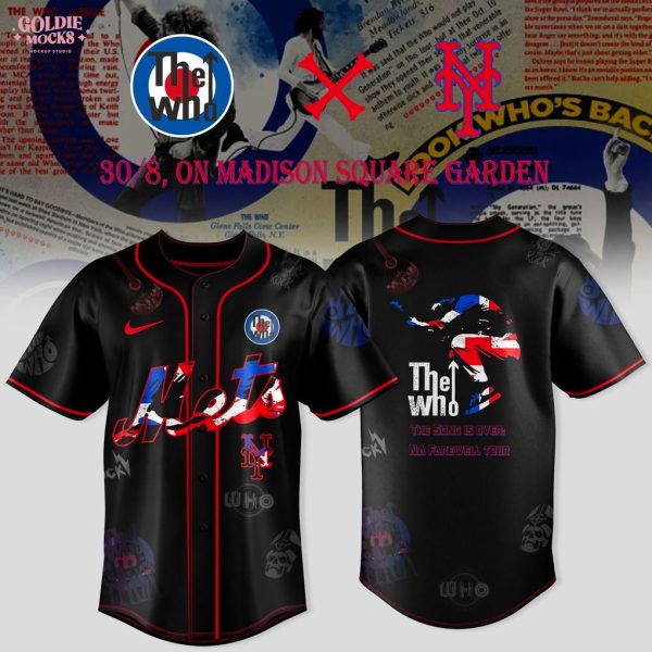 New York Mets MLB x The Who NA Farewell 2025 Tour Jersey