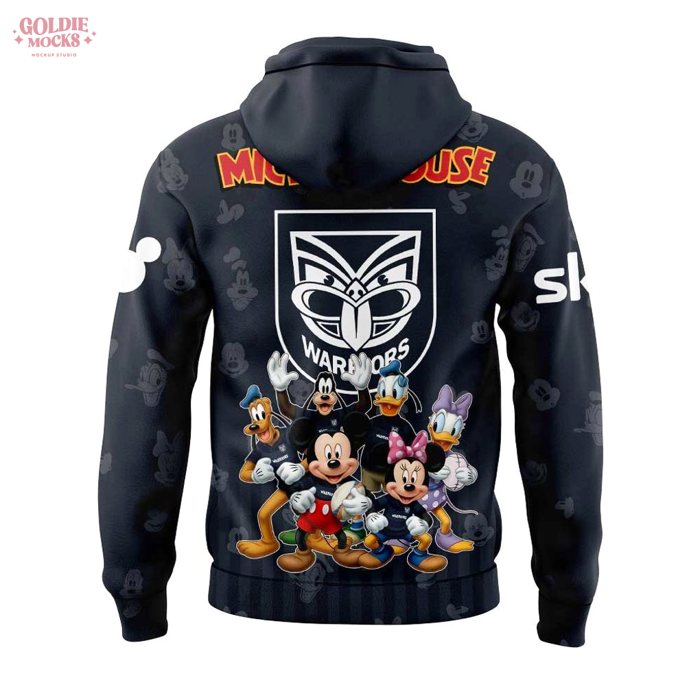 New Zealand Warriors Mickey Mouse Hoodie New Zealand Warriors Mickey Mouse Hoodie