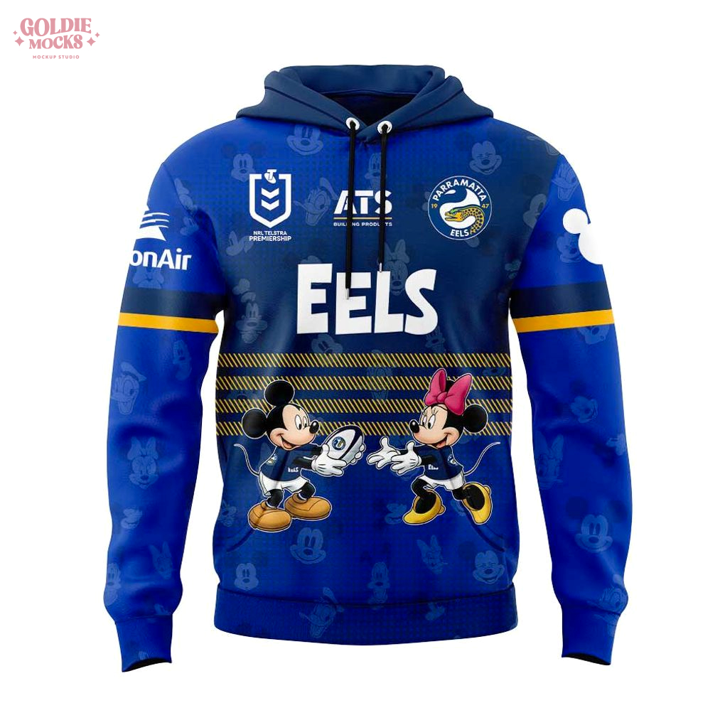 Parramatta Eels Mickey Mouse Hoodie Parramatta Eels Mickey Mouse Hoodie