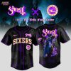 Boston Celtics x Ghost Band World Tour 2025 Black Baseball Jersey