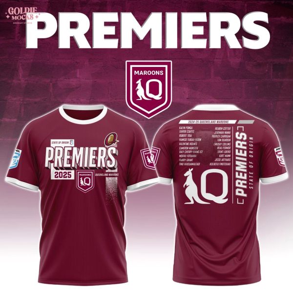 Queensland Maroons State of Origin Champions 2025 Special Edition T-Shirt