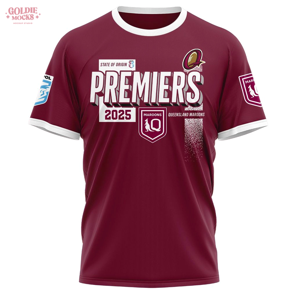 Queensland Maroons State of Origin Champions 2025 Special Edition T-Shirt Queensland Maroons State of Origin Champions 2025 Special Edition T-Shirt