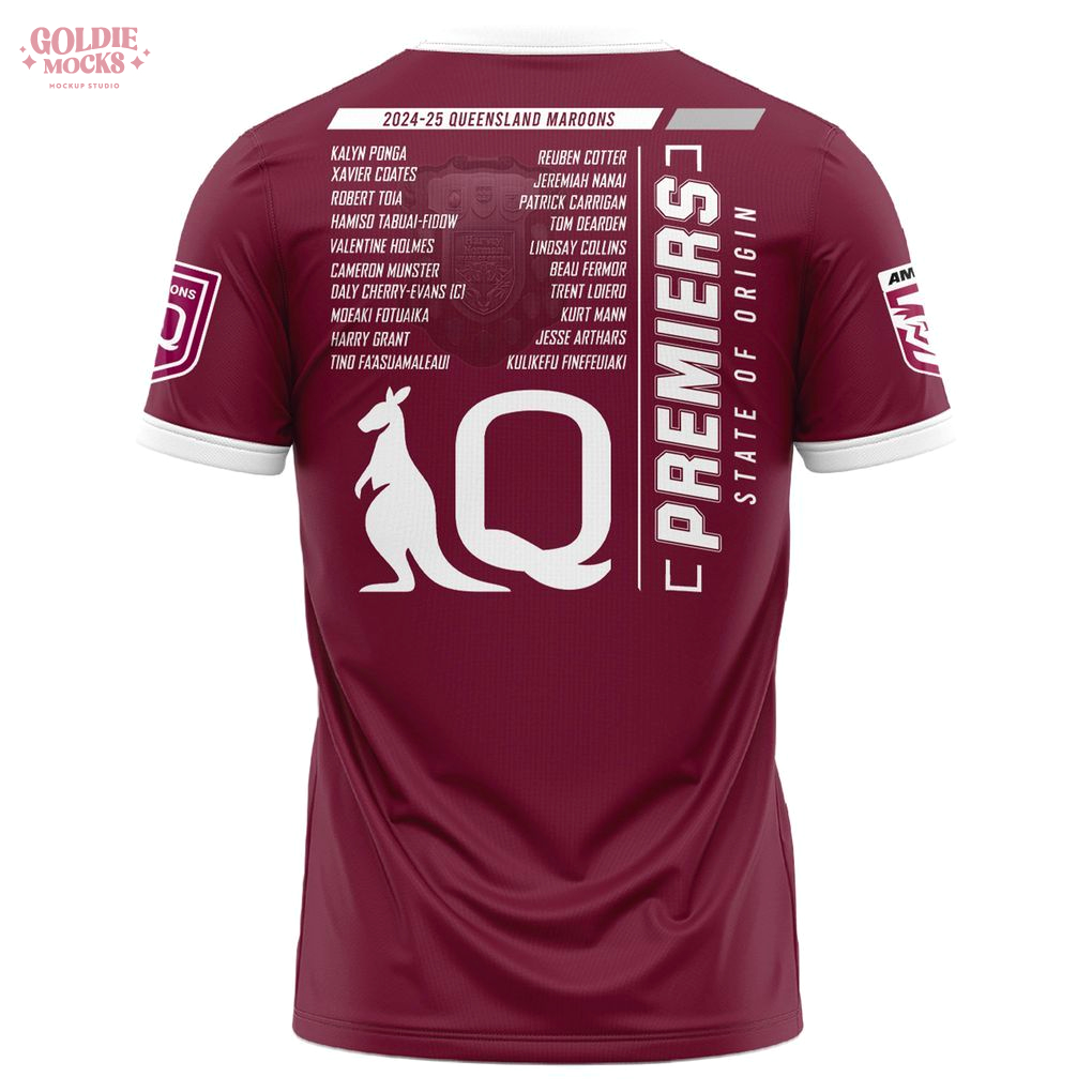 Queensland Maroons State of Origin Champions 2025 Special Edition T-Shirt Queensland Maroons State of Origin Champions 2025 Special Edition T-Shirt