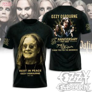 Rest In Peace Ozzy Osbourne Thank You For The Memories Shirt