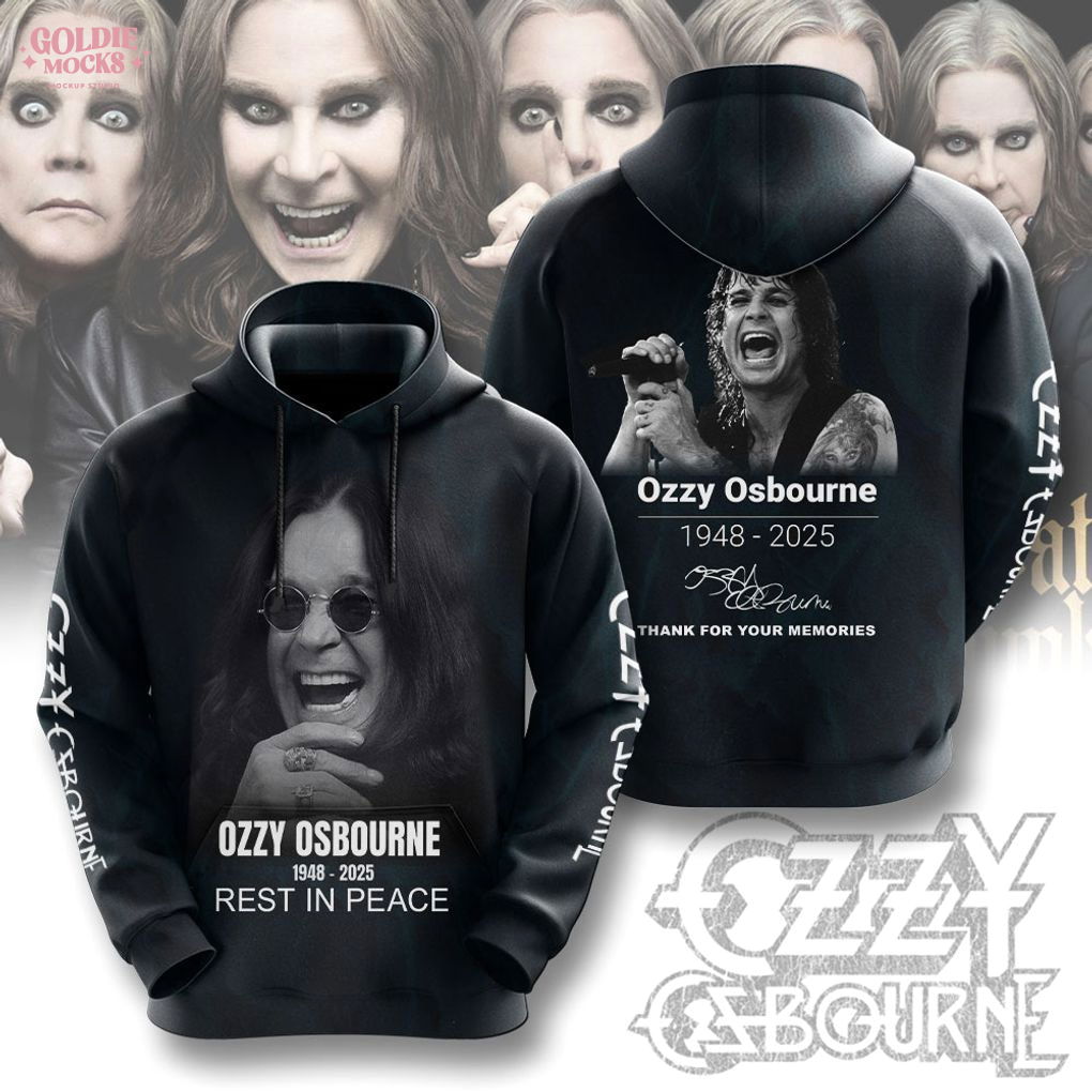 RIP Ozzy Osbourne Thank You For The Memories Shirt RIP Ozzy Osbourne Thank You For The Memories Shirt