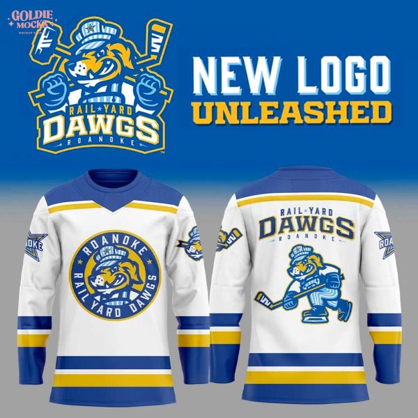Roanoke Rail Yard Dawgs New Logo Unleashed 2025 Hockey Jersey