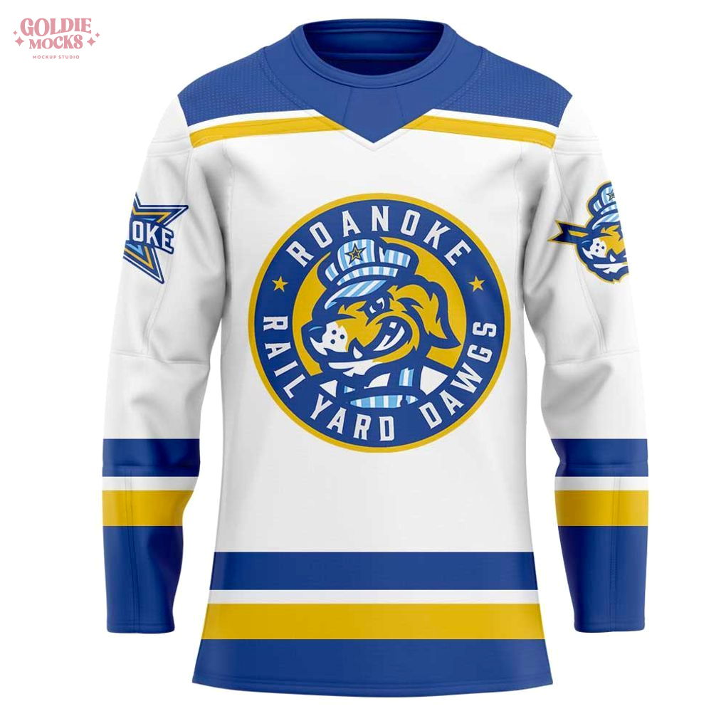 Roanoke Rail Yard Dawgs New Logo Unleashed 2025 Hockey Jersey Roanoke Rail Yard Dawgs New Logo Unleashed 2025 Hockey Jersey