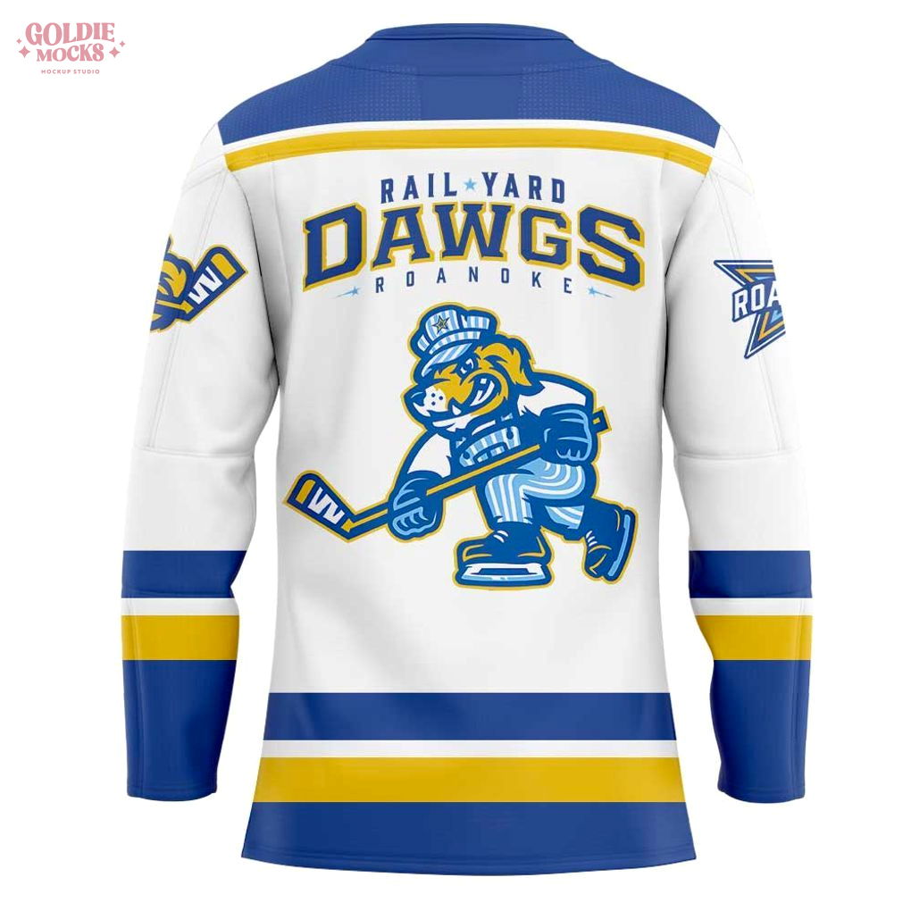 Roanoke Rail Yard Dawgs New Logo Unleashed 2025 Hockey Jersey Roanoke Rail Yard Dawgs New Logo Unleashed 2025 Hockey Jersey