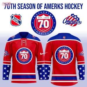 Rochester Americans 70th Est 1956-2025 Hockey Jersey