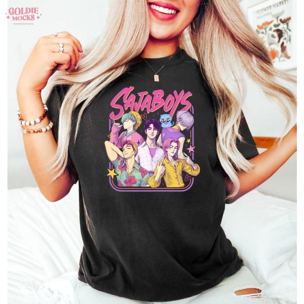 Saja Boys Kpop Demon Hunters Retro Movie Merch Shirt