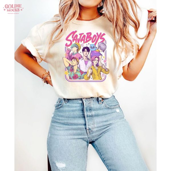 Saja Boys Kpop Demon Hunters Retro Movie Merch Shirt