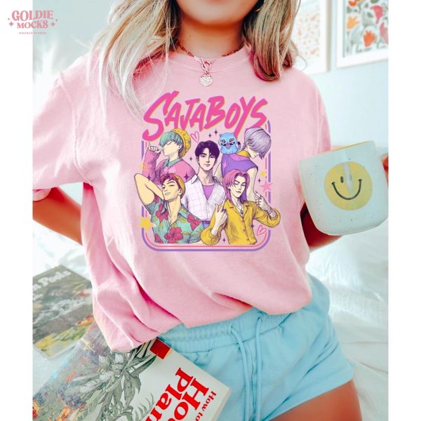 Saja Boys Kpop Demon Hunters Retro Movie Merch Shirt