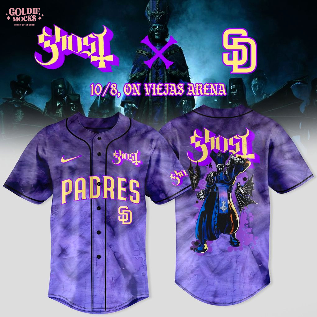 San Diego Padres x Ghost Band World Tour 2025 Limited Jersey San Diego Padres x Ghost Band World Tour 2025 Limited Jersey