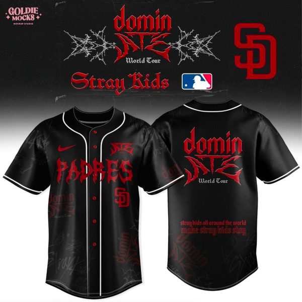 New San Diego Padres x Stray Kids Dominate World Tour 2025 All Team Jersey