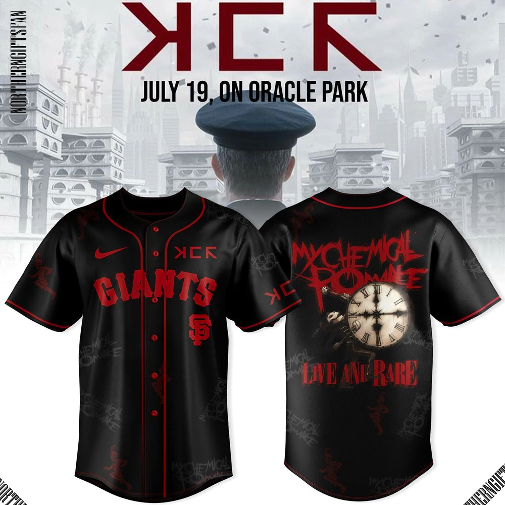 San Francisco Giants x Long Live The Black Parade Tour For Fans 2025 Jersey San Francisco Giants x Long Live The Black Parade Tour For Fans 2025 Jersey