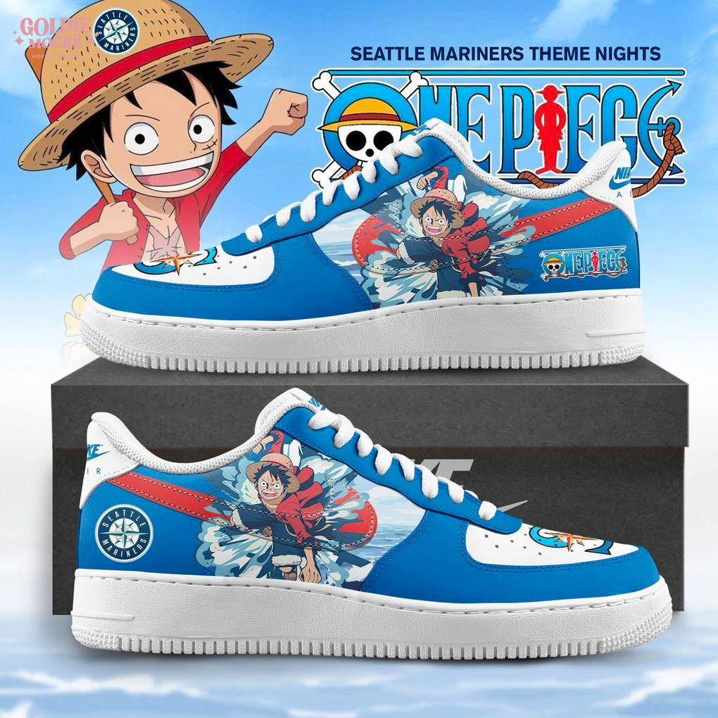 Seattle Mariners MLB x One Piece Night Air Force 1 Seattle Mariners MLB x One Piece Night Air Force 1