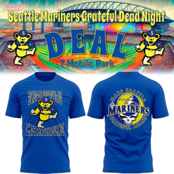 Seattle Mariners x Grateful Dead Night 2025 Shirt