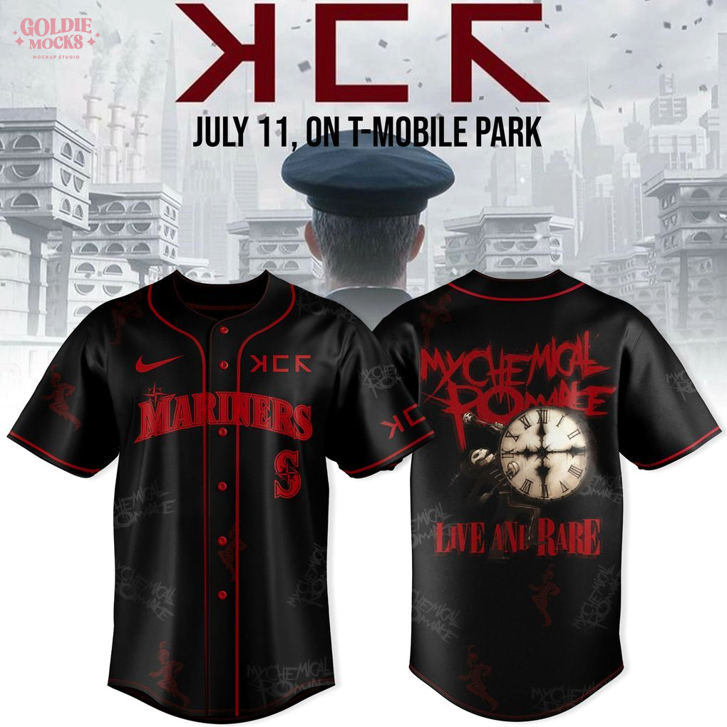 Seattle Mariners x Long Live The Black Parade Tour 2025 Limited Jersey Seattle Mariners x Long Live The Black Parade Tour 2025 Limited Jersey