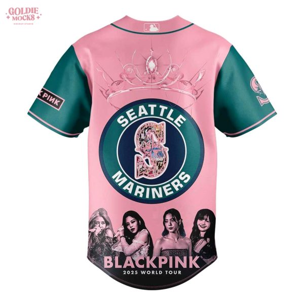 Seattle Mariners x Queens of K-pop Black Pink Tour 2025 Jersey