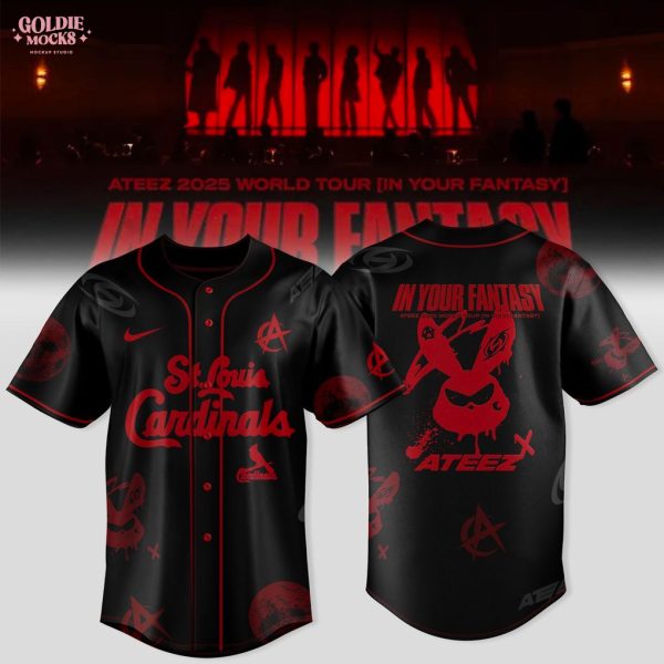 St Louis Cardinals x Ateez 2025 World Tour In Your Fantasy Jersey
