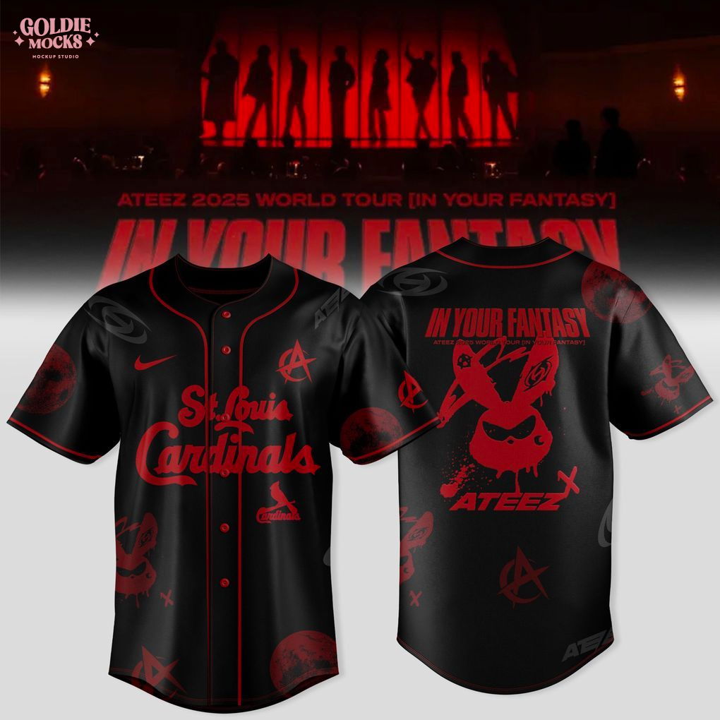 St Louis Cardinals x Ateez 2025 World Tour In Your Fantasy Jersey St Louis Cardinals x Ateez 2025 World Tour In Your Fantasy Jersey