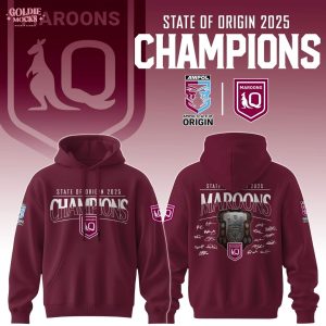 State Of Origin 2025 Champions Queensland Maroons T-Shirt