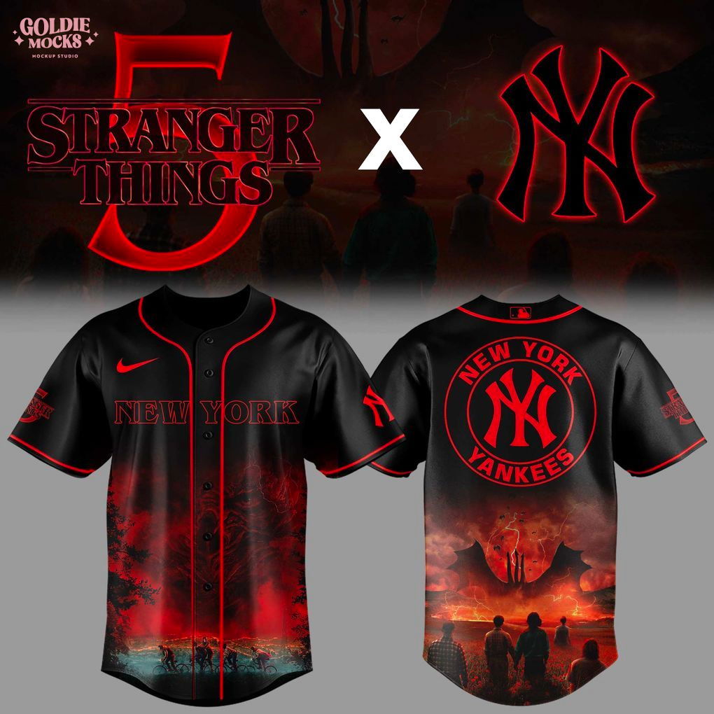 Stranger Thing 5 x MLB All Teams Collection 2025 Jersey Stranger Thing 5 x MLB All Teams Collection 2025 Jersey