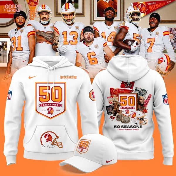Tampa Bay Buccaneers 50 Seasons Hoodie
