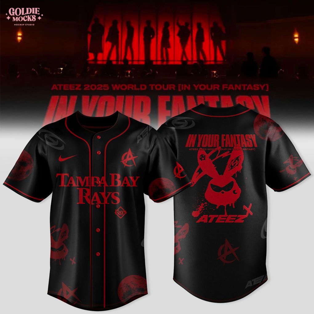 Tampa Bay Rays x Ateez 2025 World Tour In Your Fantasy Jersey Tampa Bay Rays x Ateez 2025 World Tour In Your Fantasy Jersey