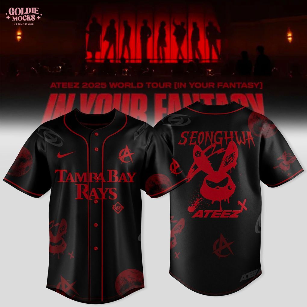 Tampa Bay Rays x Ateez 2025 World Tour In Your Fantasy Jersey Tampa Bay Rays x Ateez 2025 World Tour In Your Fantasy Jersey