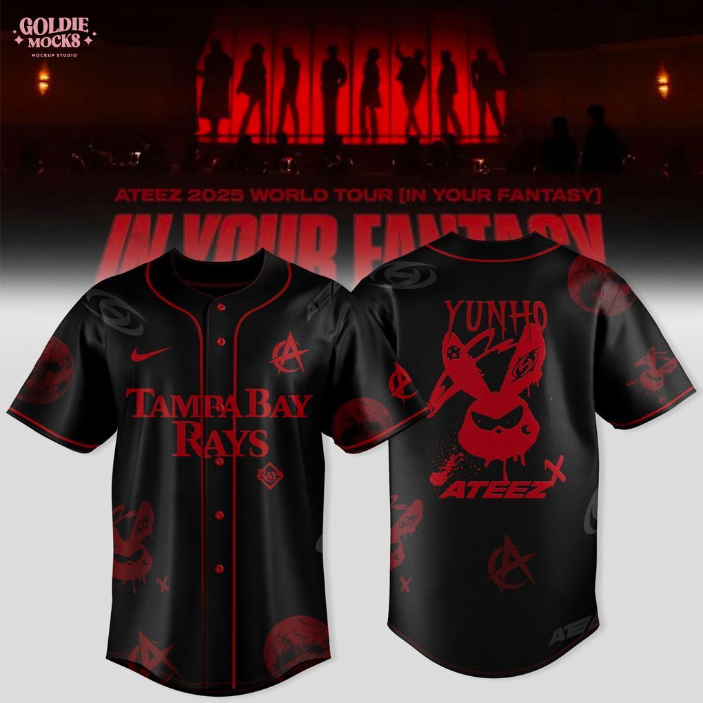 Tampa Bay Rays x Ateez 2025 World Tour In Your Fantasy Jersey Tampa Bay Rays x Ateez 2025 World Tour In Your Fantasy Jersey