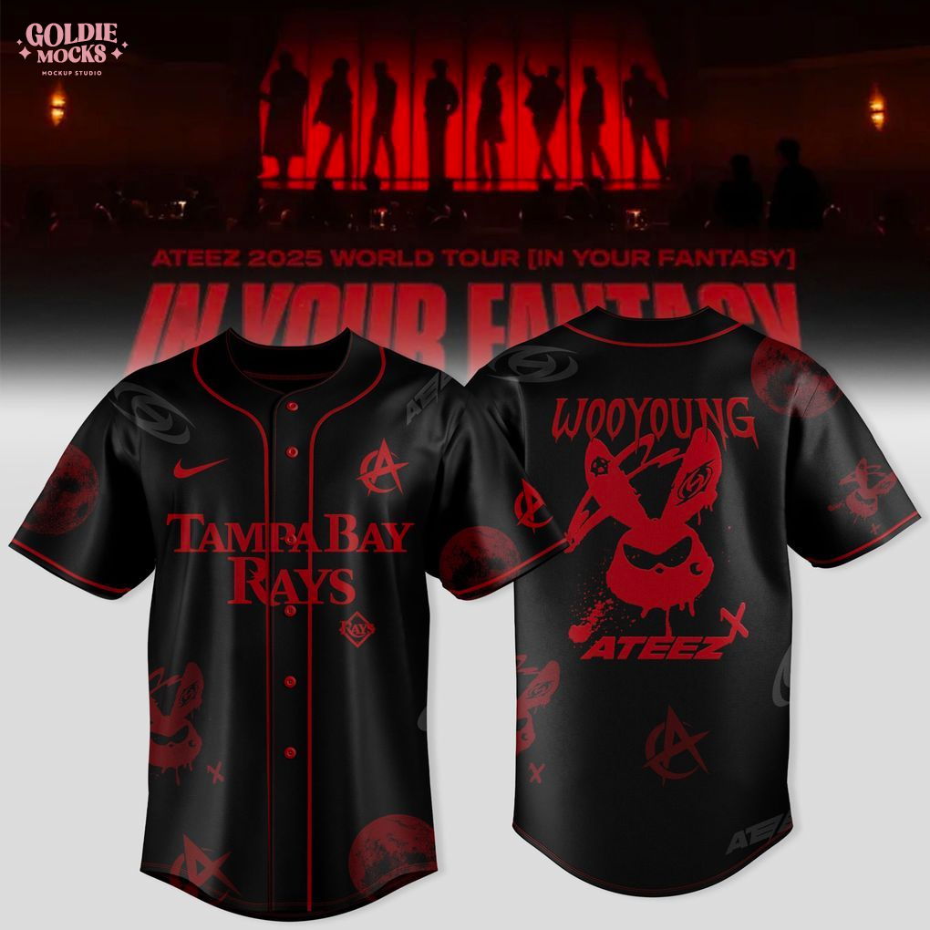 Tampa Bay Rays x Ateez 2025 World Tour In Your Fantasy Jersey Tampa Bay Rays x Ateez 2025 World Tour In Your Fantasy Jersey