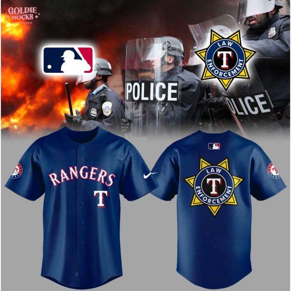 Texas Rangers Law Enforcement Appreciation 2025 Baseball Jersey