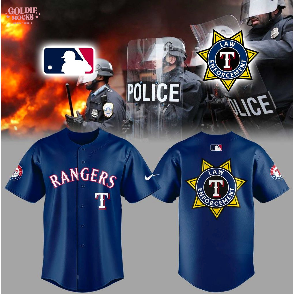 Texas Rangers Law Enforcement Appreciation 2025 Baseball Jersey Texas Rangers Law Enforcement Appreciation 2025 Baseball Jersey