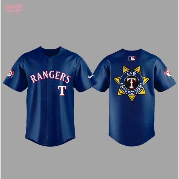 Texas Rangers Law Enforcement Appreciation 2025 Baseball Jersey