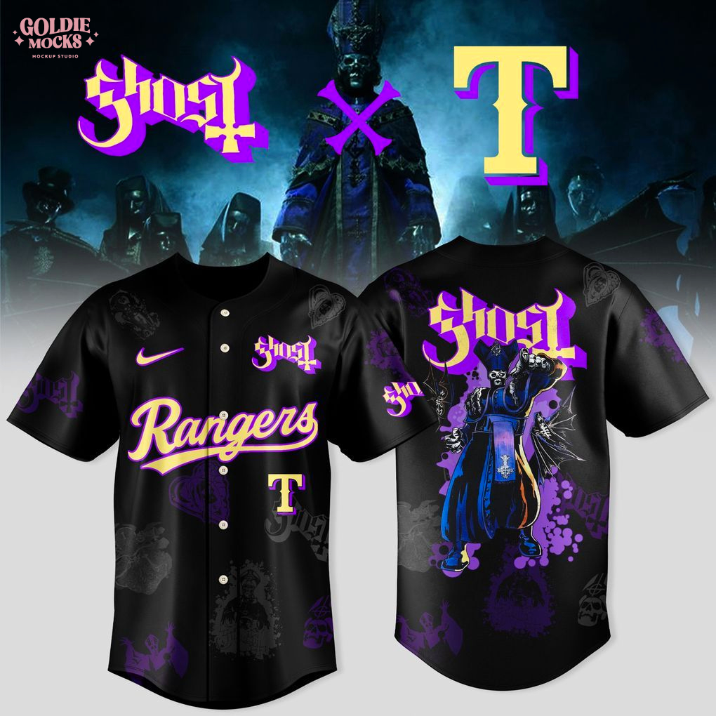 Texas Rangers x Ghost Band World Tour 2025 Limited Jersey Texas Rangers x Ghost Band World Tour 2025 Limited Jersey
