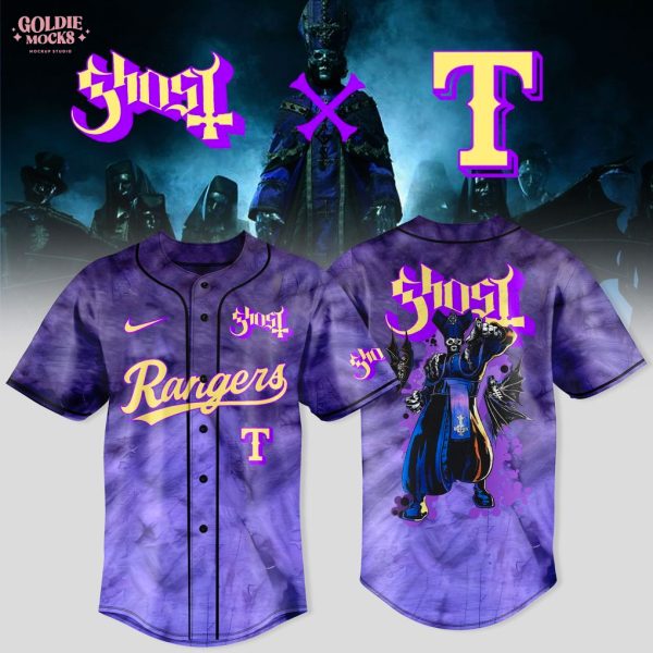 Texas Rangers x Ghost Band World Tour 2025 Limited Jersey