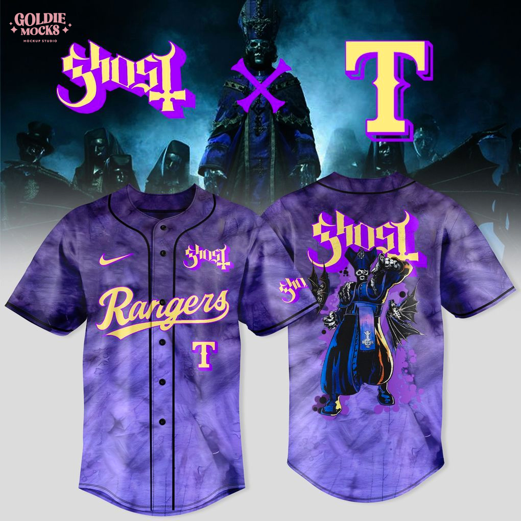 Texas Rangers x Ghost Band World Tour 2025 Limited Jersey Texas Rangers x Ghost Band World Tour 2025 Limited Jersey