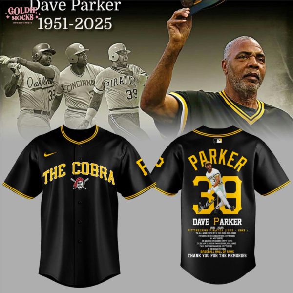 The Cobra Legend Honor Pittsburgh Pirates In My Memories Dave Parker 1951-2025 Jersey