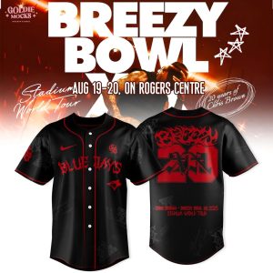 Toronto Blue Jays x Breezy Bowl XX Tour 2025 Black Jersey