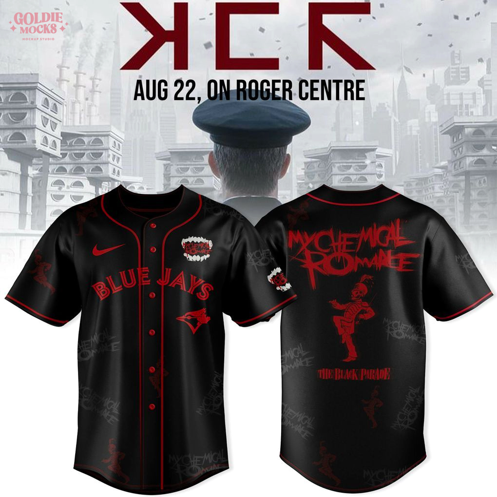 Toronto Blue Jays x Long Live The Black Parade My Chemical Romance Tour 2025 Jersey Toronto Blue Jays x Long Live The Black Parade My Chemical Romance Tour 2025 Jersey